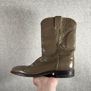 Vintage Justin boots light brown campus style western cowboy boots Size 8.5D